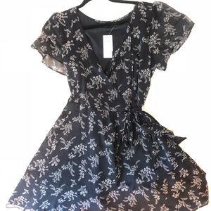 Abercrombie and Fitch floral wrap dress NWT